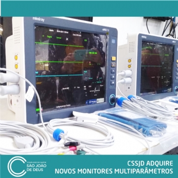 CSSJD adquire novos monitores multiparâmetros - 