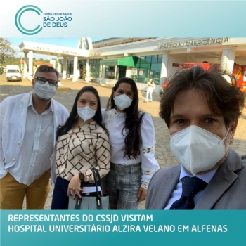 Representantes do CSSJD visitam Hospital Universitário Alzira Vellano em Alfenas - 